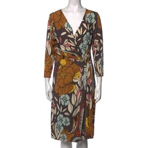 Vivienne Tam Paisley Print Faux Wrap Dress